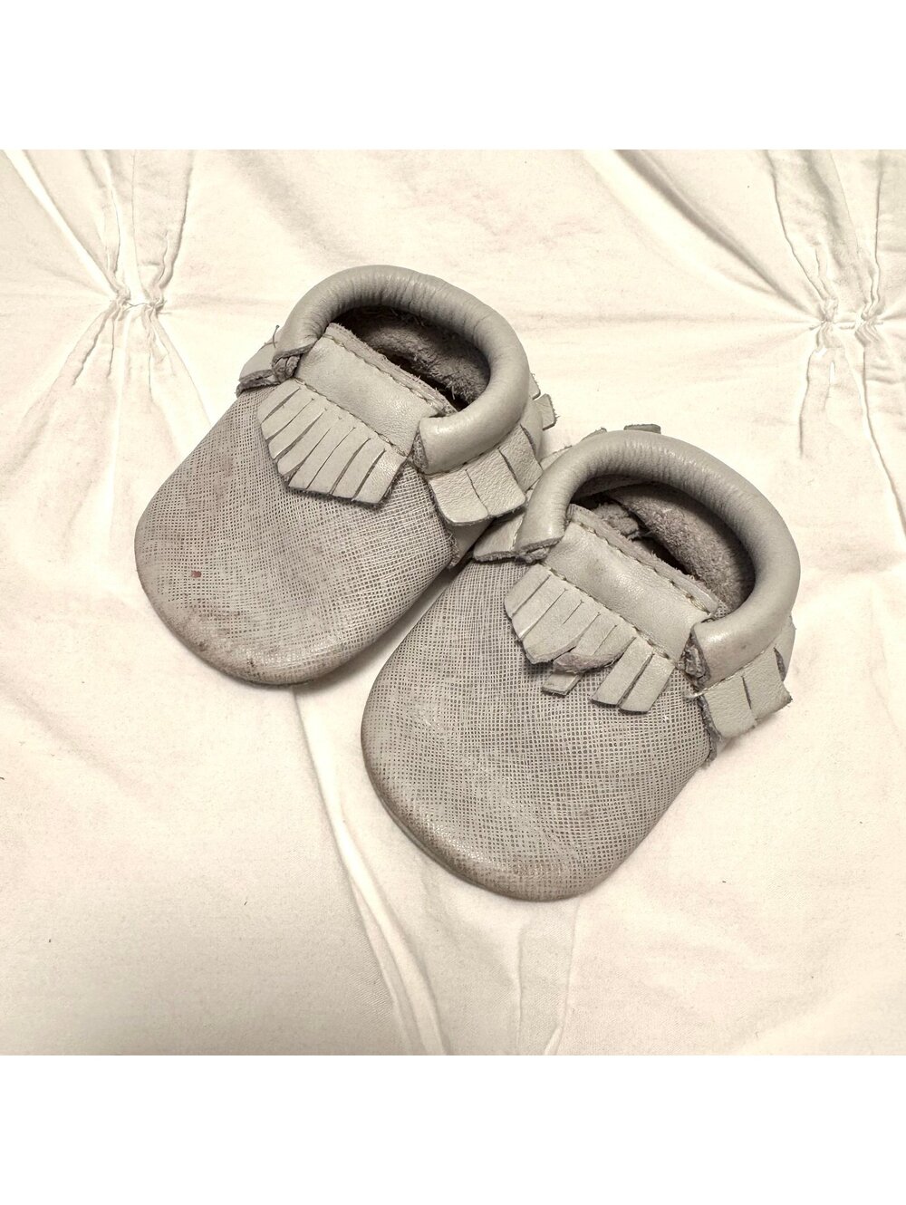 Freshly Picked Light Gray Moccasins